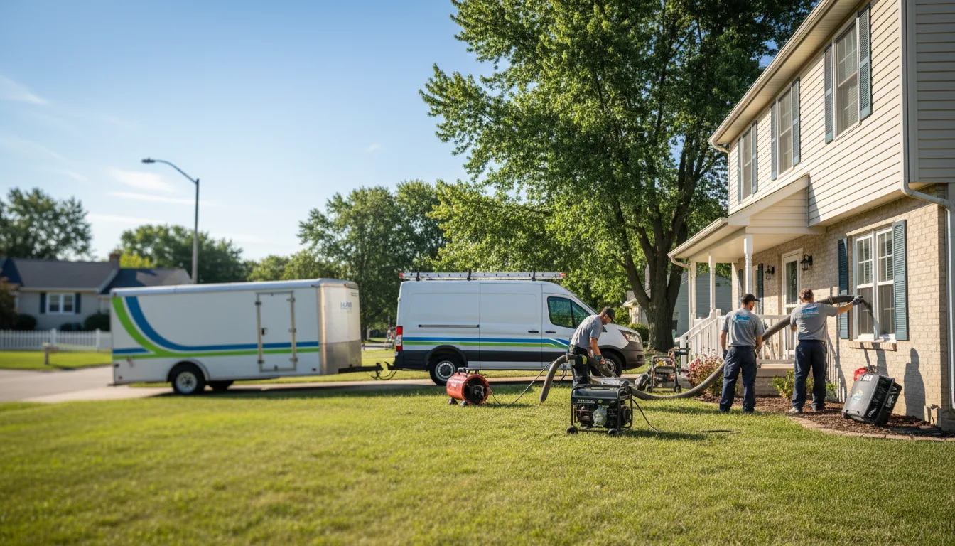 Flooded Basement Restoration And Cleanup With Repair in Shipman, IL near me